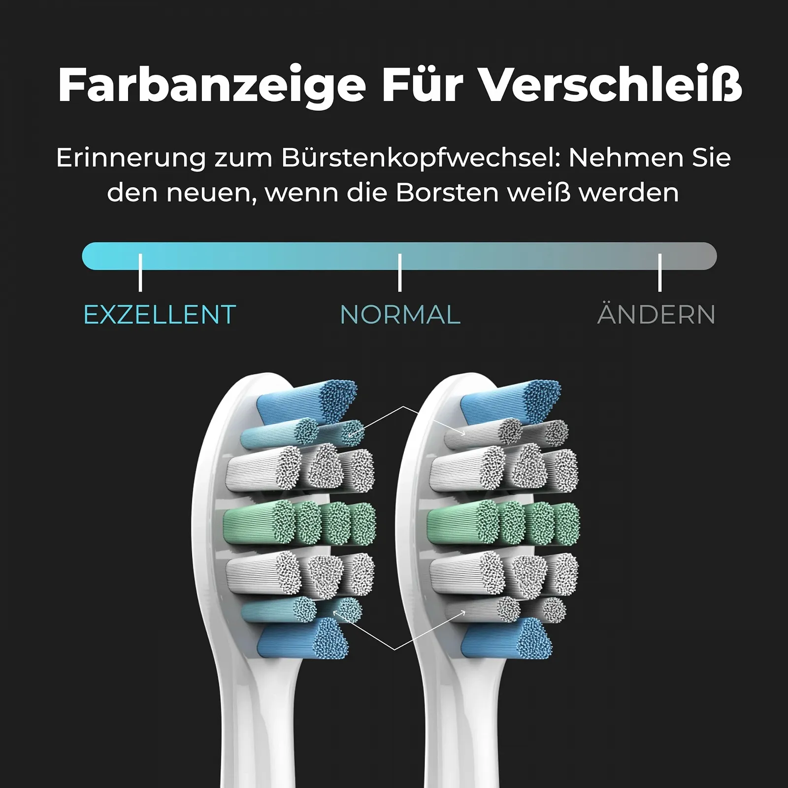 Электрическая звуковая зубная щетка AENO DB1S 12 режимов 46 000 вибраций/мин 90 дней работы, фото №5