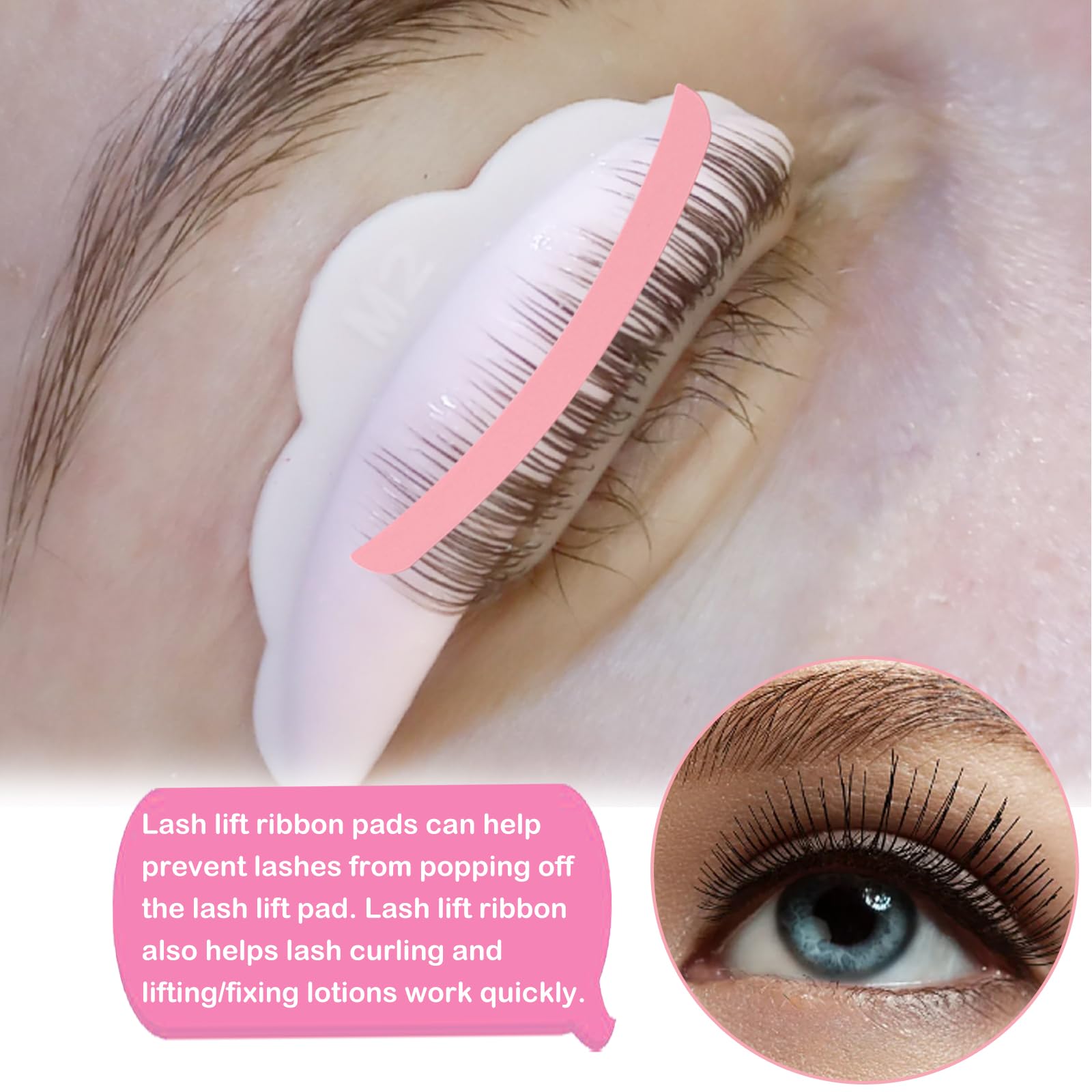 Набір із 36 штук Eyelash Lift Band Kit Силіконовий інструмент для підняття вій Підставки для підняття вій Багаторазовий компенсатор для підняття вій М'які палички для підняття вій (6 кольорів), фото №4