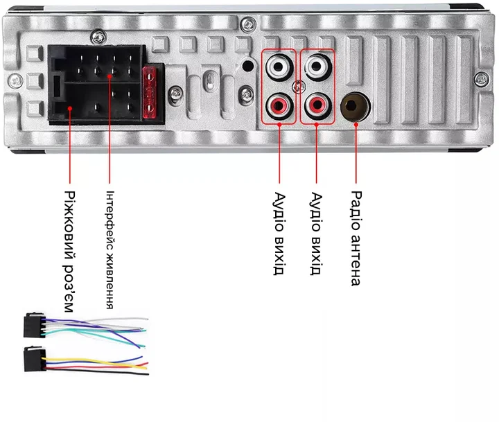 Автомагнітола NK-530 / Bluetooth / AUX / USB / 1DIN, фото №7