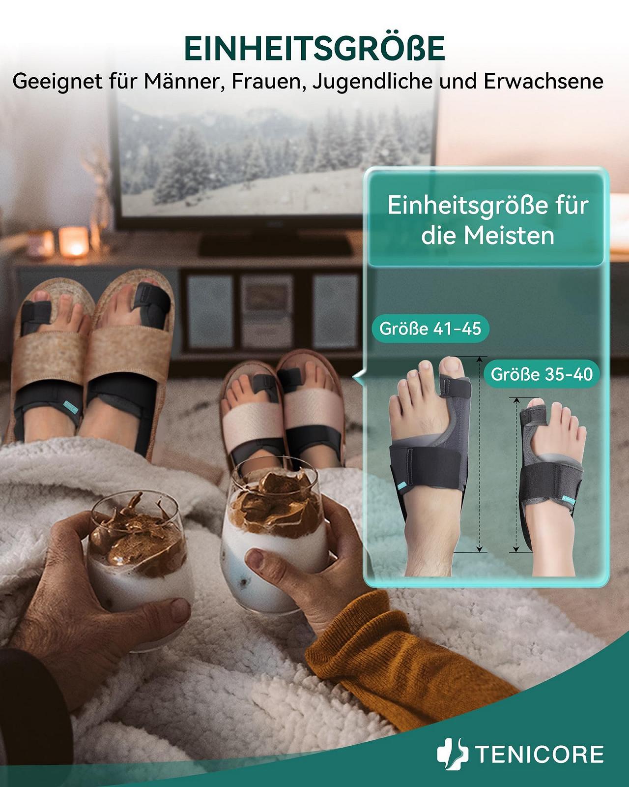 Корректор большого пальца стопы с усиленной подкладкой Hallux Valgus 1 пара, фото №4