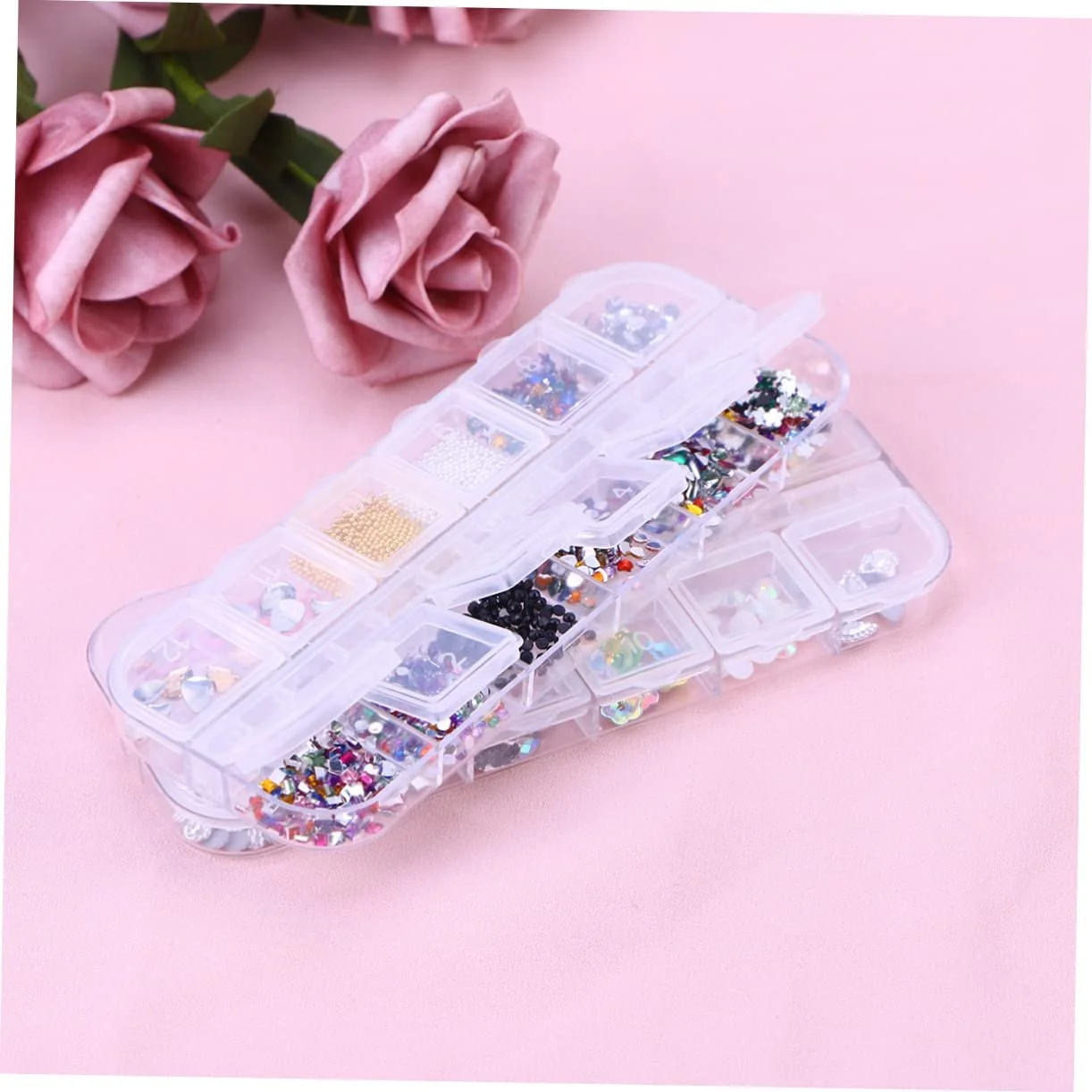 Стразы для ногтей FRCOLOR набор, 4 шт, фото №3