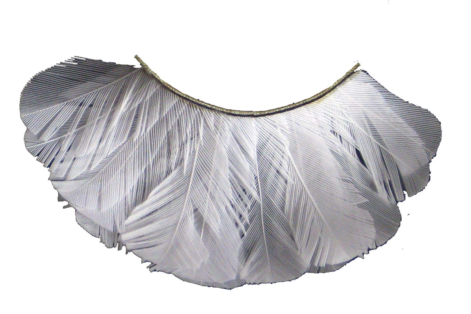 Цветные ресницы Eulenspiegel Белые Перо, фото №1