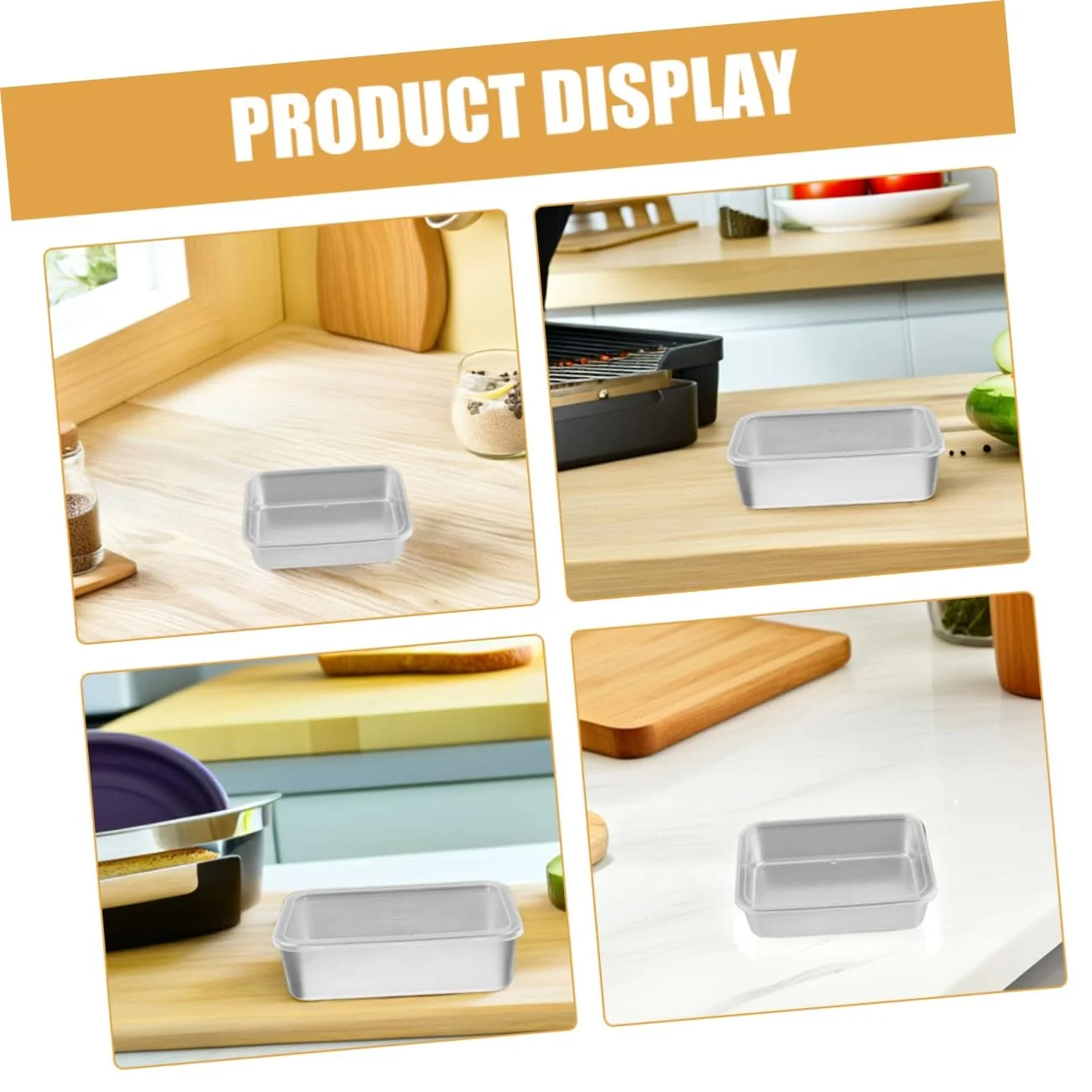 Форма для тирамису прямоугольная из нержавеющей стали с крышкой, фото №3 Форма для тирамису прямоугольная из нержавеющей стали с крышкой, фото №3