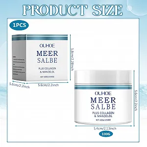 Мазь для рук и ногтей Sea Plus с коллагеном и миндальным маслом 100 г synthetic.ua - Фото 1