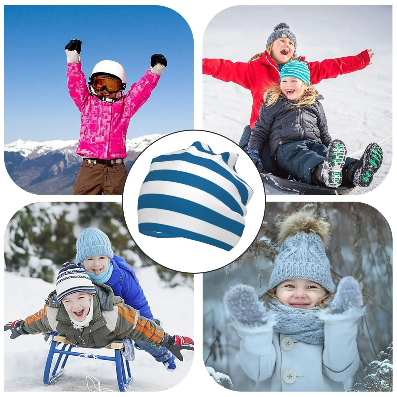 Шапка LOUJIN West Papua National Flag Slouchy для хлопчиків, тепла в'язана, One Size, фото №8