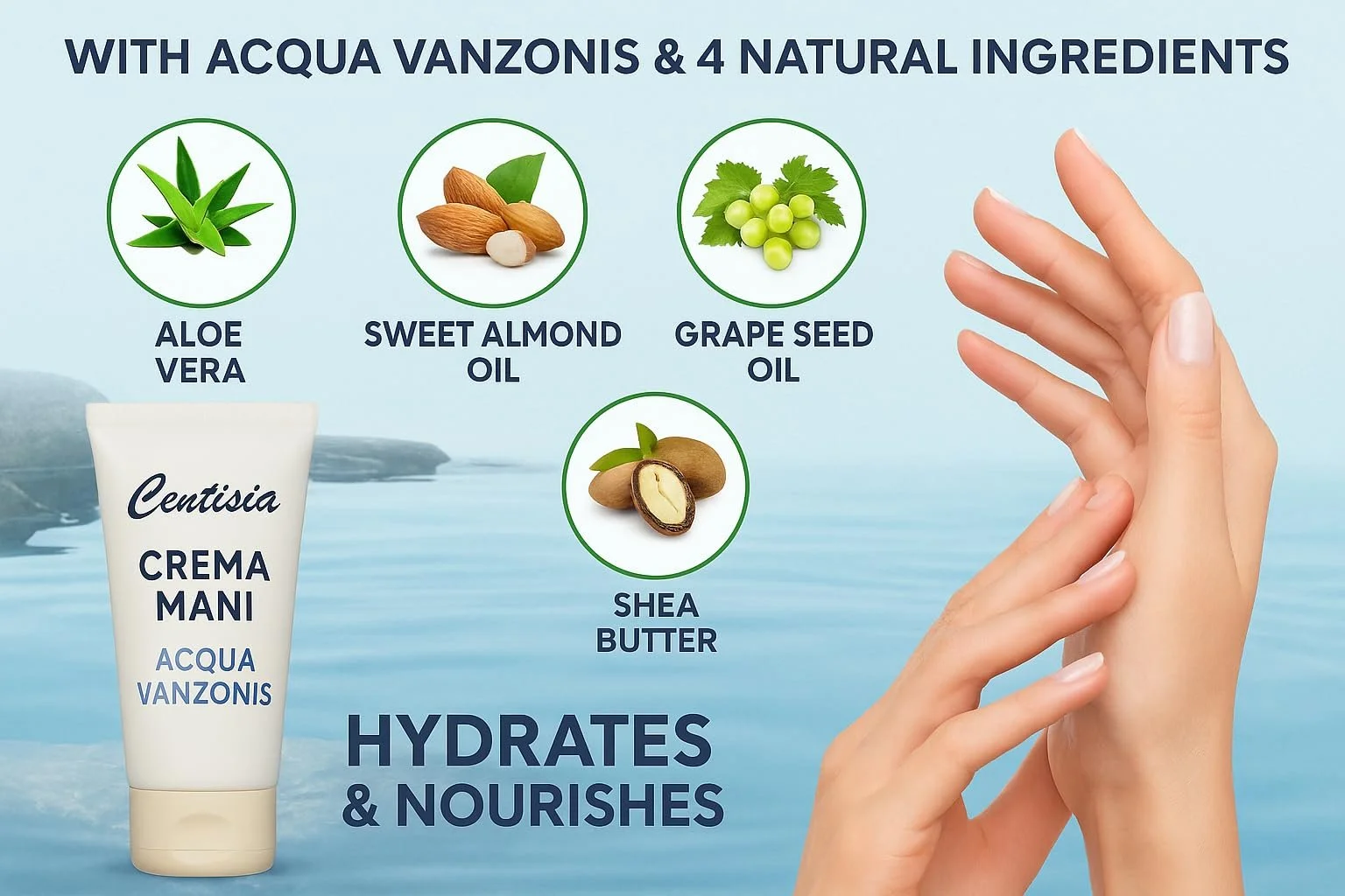 Крем для рук Centisia Acqua Vanzonis 75 мл, фото №3
