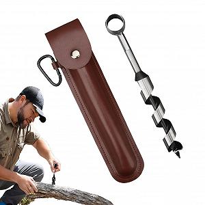 Инструмент для выживания Bushcraft, ручной шнековый бур, шнековый бур для дерева, инструмент для выживания в кемпинге, ручной шнековый бур, сверло для дерева, приспособление для проделывания отверстий для улицы, бушкрафта, кемпинга - Фото 1