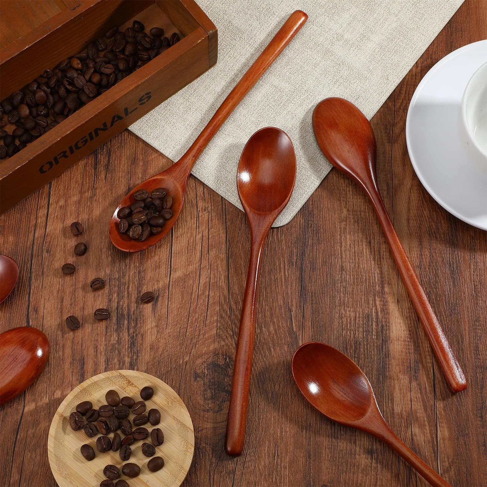 Ложки Дерев'яні, Столові ложки, Набір з 6 штук, фото №7 Ложки Дерев'яні, Столові ложки, Набір з 6 штук, фото №7