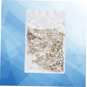 Стрази Ipetboom 2880 шт. блискучі камені для манікюру, змішані для професійного використання та нейл-арту, міцні та легкі, блискучі для елегантного манікюру synthetic.ua - Фото 1