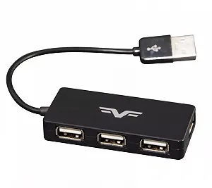 Концентратор USB 2.0 Frime 4хUSB2.0 Black (FH-20030) synthetic.ua - Фото 1