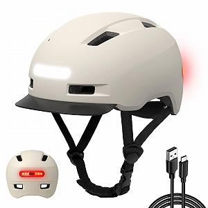 Шолом Shinmax велосипедний з USB-ліхтарем, 5 режимів, з козирком, для гірського, дорожнього велосипеда, для дорослих, для скутера, міський - Фото 1