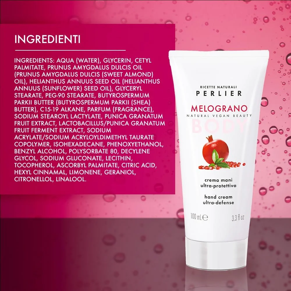 Крем для рук Perlier Pomegranate Ultra Protective 100 мл, фото №4