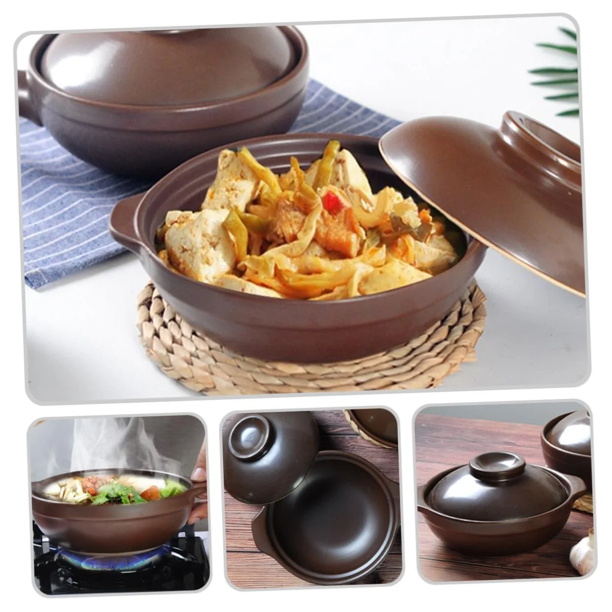 Кастрюля GALPADA керамическая суповая жаростойкая с боковой ручкой, фото №8 Кастрюля GALPADA керамическая суповая жаростойкая с боковой ручкой, фото №8