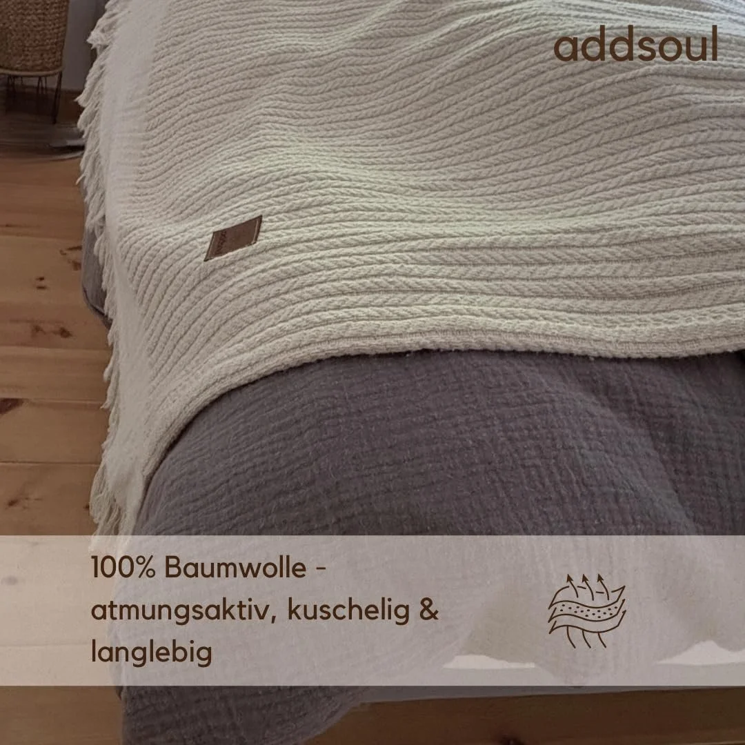 Покрывало ADDSOUL Cairo 170 x 220 см Пике Комплект Одеяло Oeko Tex 100% Хлопок Песочный, фото №5