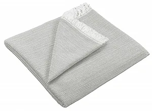 Покрывало Хлопковое MINGCASA Четыре Сезона Многоцелевое Жемчужный, 180 x 290 см - Фото 1