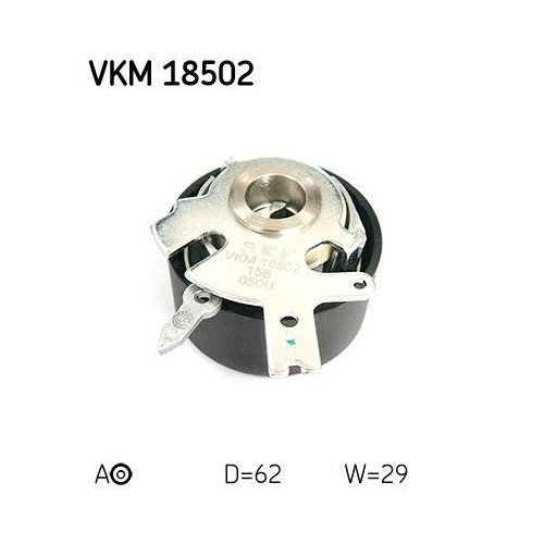 Ролик натягувача ременя ГРМ SKF VKM 18502 для CHRYSLER DODGE, фото №2 Ролик натягувача ременя ГРМ SKF VKM 18502 для CHRYSLER DODGE, фото №2