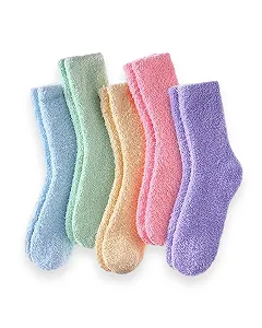 М'які Пухнасті Шкарпетки Жіночі 5 Пар Розмір 35-41 - Фото 1