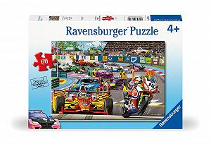 Пазл Ravensburger Racetrack Rally 60 элементов Мотоциклы Гоночные авто F1 MotoGP Superbikes NASCAR synthetic.ua - Фото 1