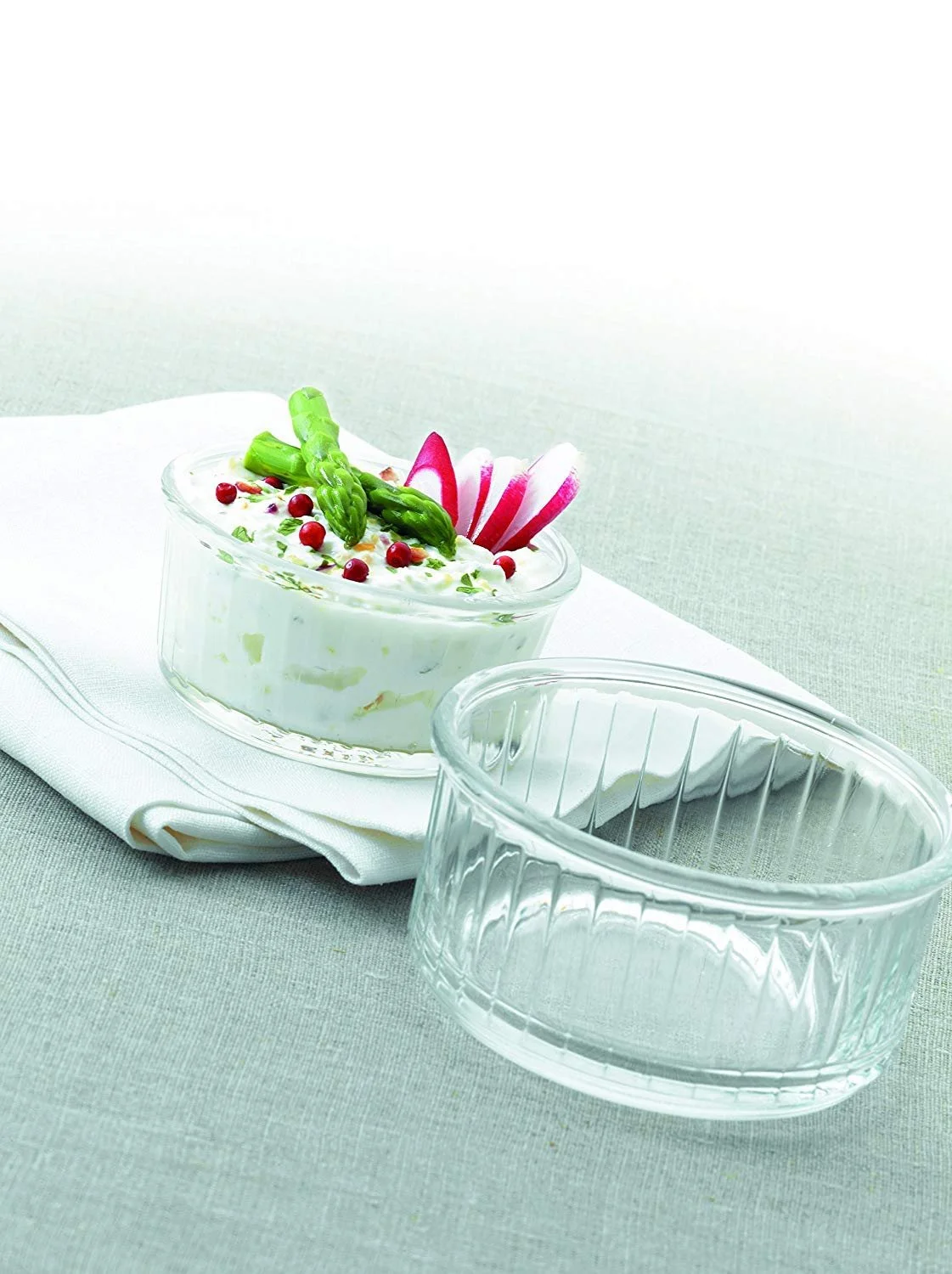 Рамекин Duralex 4 шт 3.9 дюйма 8 унций закаленное стекло французское производство, фото №4