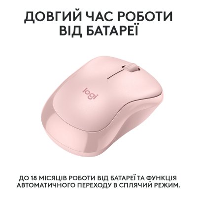 Мышка Logitech M240 Silent Bluetooth Rose (910-007121), фото №5 Мышка Logitech M240 Silent Bluetooth Rose (910-007121), фото №5