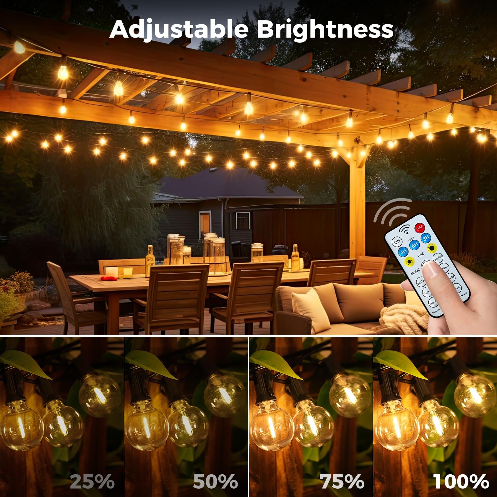 Гирлянда btfarm G40 15 LED 13 м, солнечная, фото №4