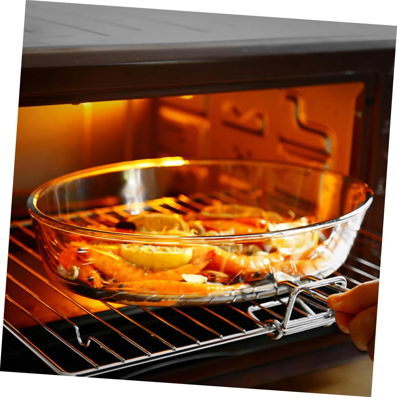 Форма для запекания TIDTALEO Овальная стеклянная 2400 мл Прозрачная, фото №4