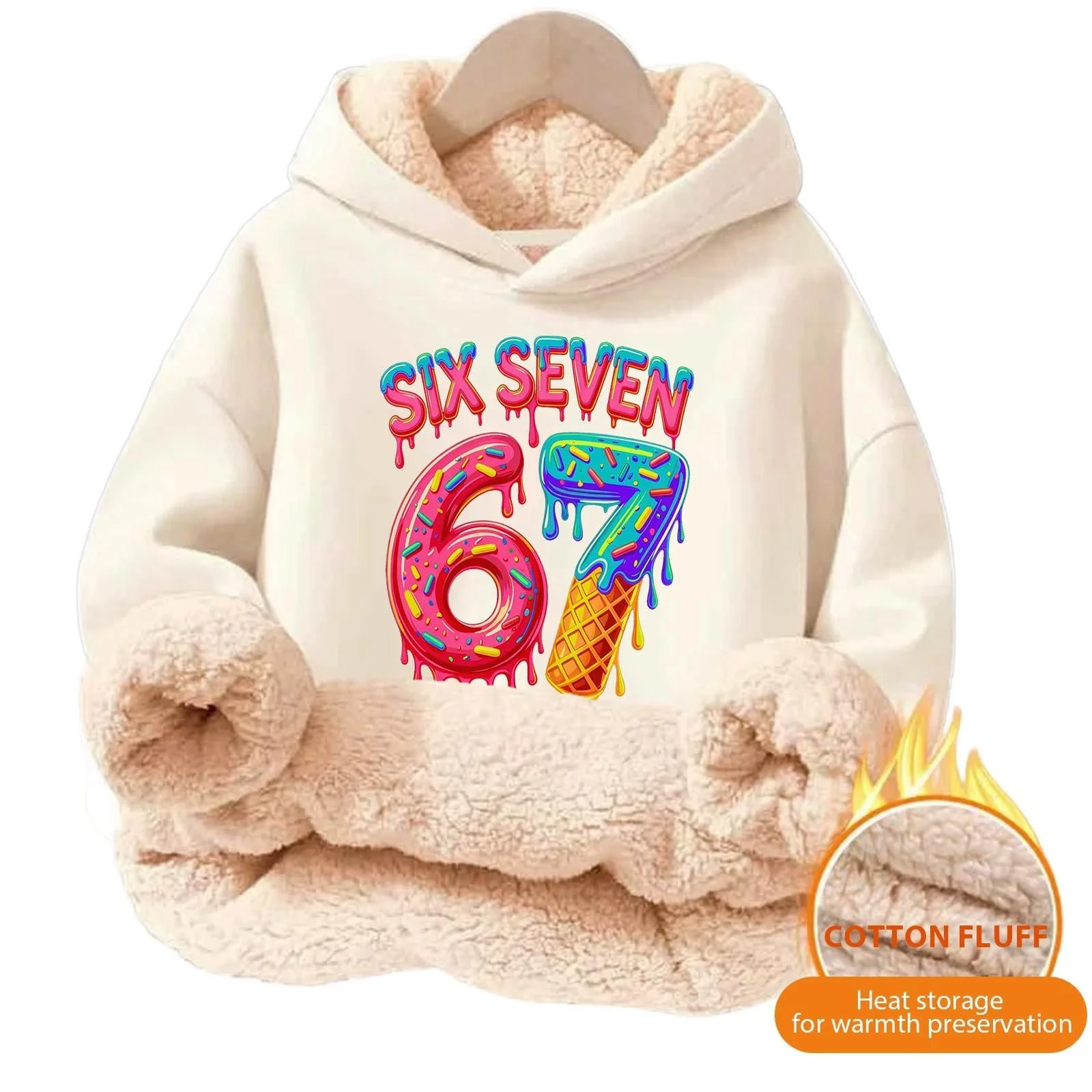 Толстовка 67 Prints, Худи для мальчиков 164 158, Пуловер, Свитеры для девочек-подростков, Худи, Зимняя 134, Зимняя куртка Essentials, Мягкий тренировочный джемпер, Детский джемпер, фото №2