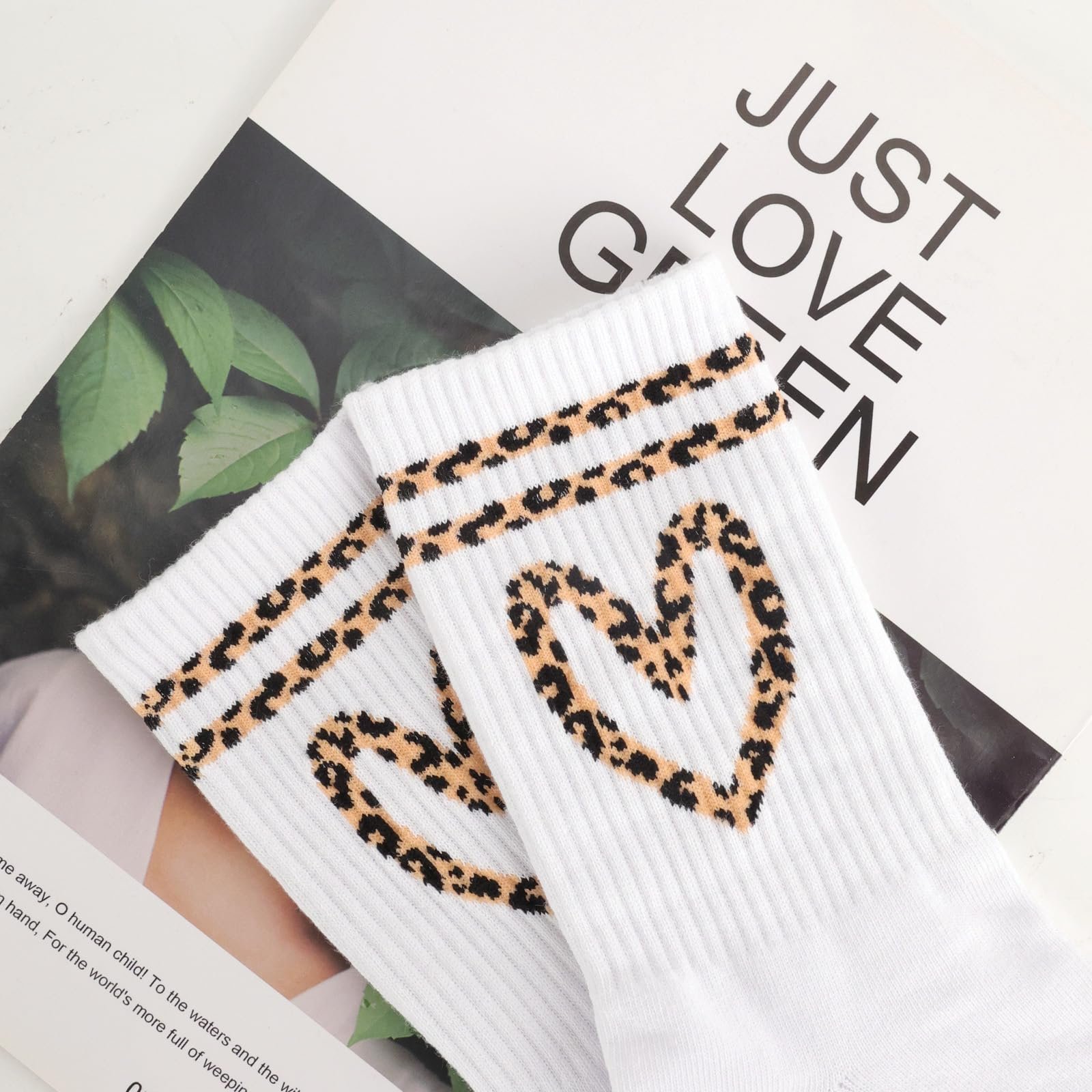 Носки Leo Теннис Женские 36-42 Леопард Сердце, фото №2