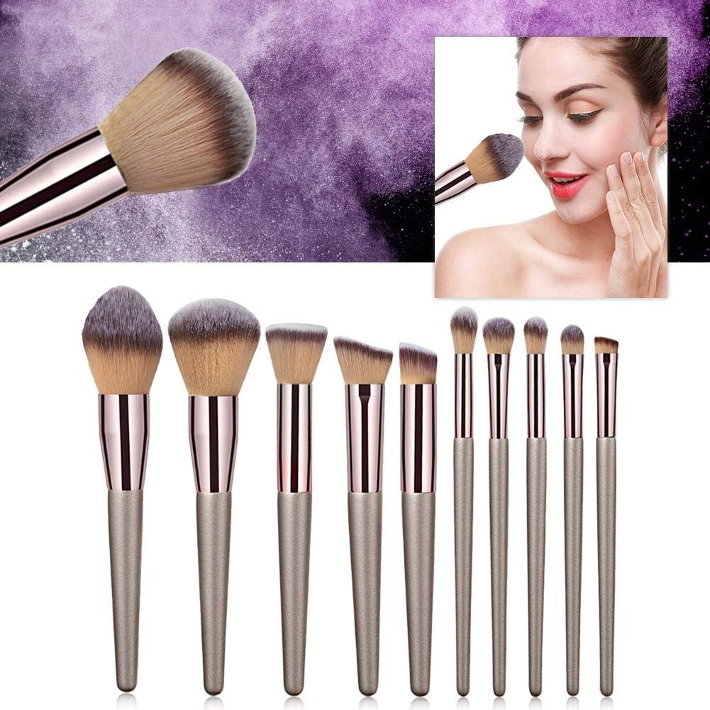 Кисти для макияжа Набор 10 штук Champagne Gold, фото №2