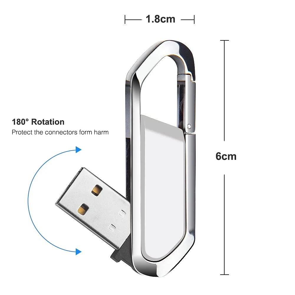 USB-флеш-накопичувач BORLTER CLAMP 64GB White, фото №6 USB-флеш-накопичувач BORLTER CLAMP 64GB White, фото №6