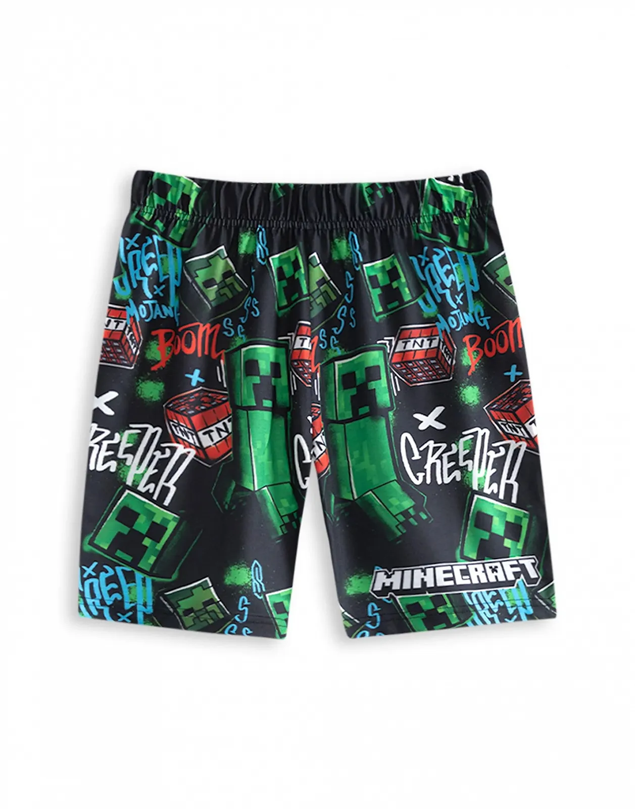 Комплект піжамний Minecraft Creeper 2 шт, чорний/синій, фото №6 Комплект піжамний Minecraft Creeper 2 шт, чорний/синій, фото №6