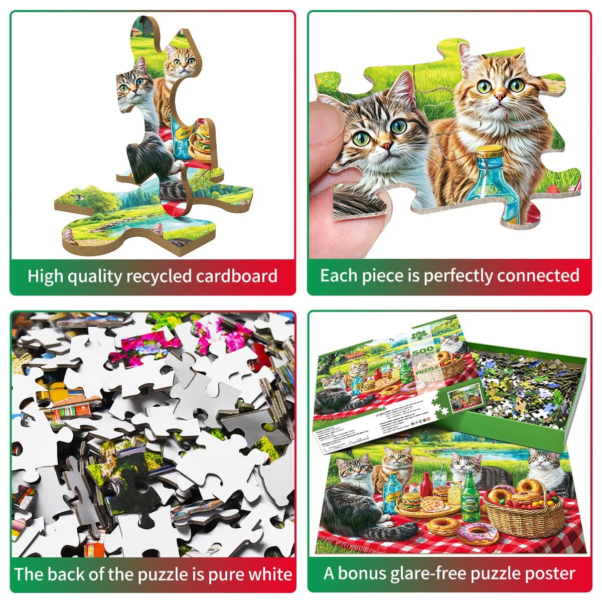 Пазл 500 деталей Кіт у поході 49 x 35 см, фото №2