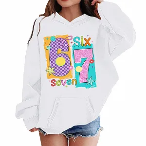 Худи для подростков, Толстовка для девочек, Пуловер для мальчиков, Детская толстовка с капюшоном, Модный повседневный худи, Зимний теплый милый худи с принтом Eis 67, Удобный пуловер, Флисовая куртка, Толстовка с длинными рукавами - Фото 1