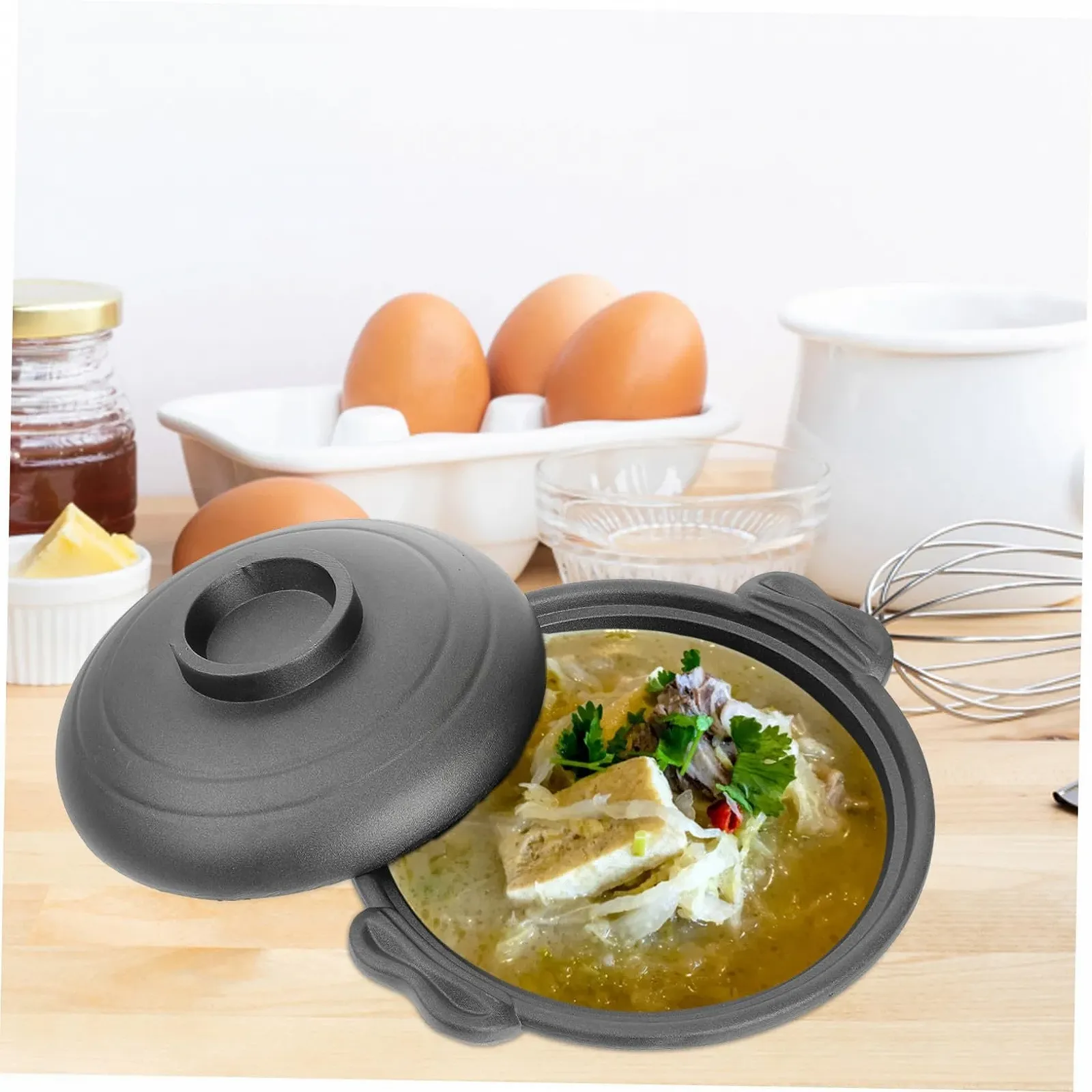 Горщик для запікання Gatuida 18 см керамічний антипригарний термостійкий, фото №4