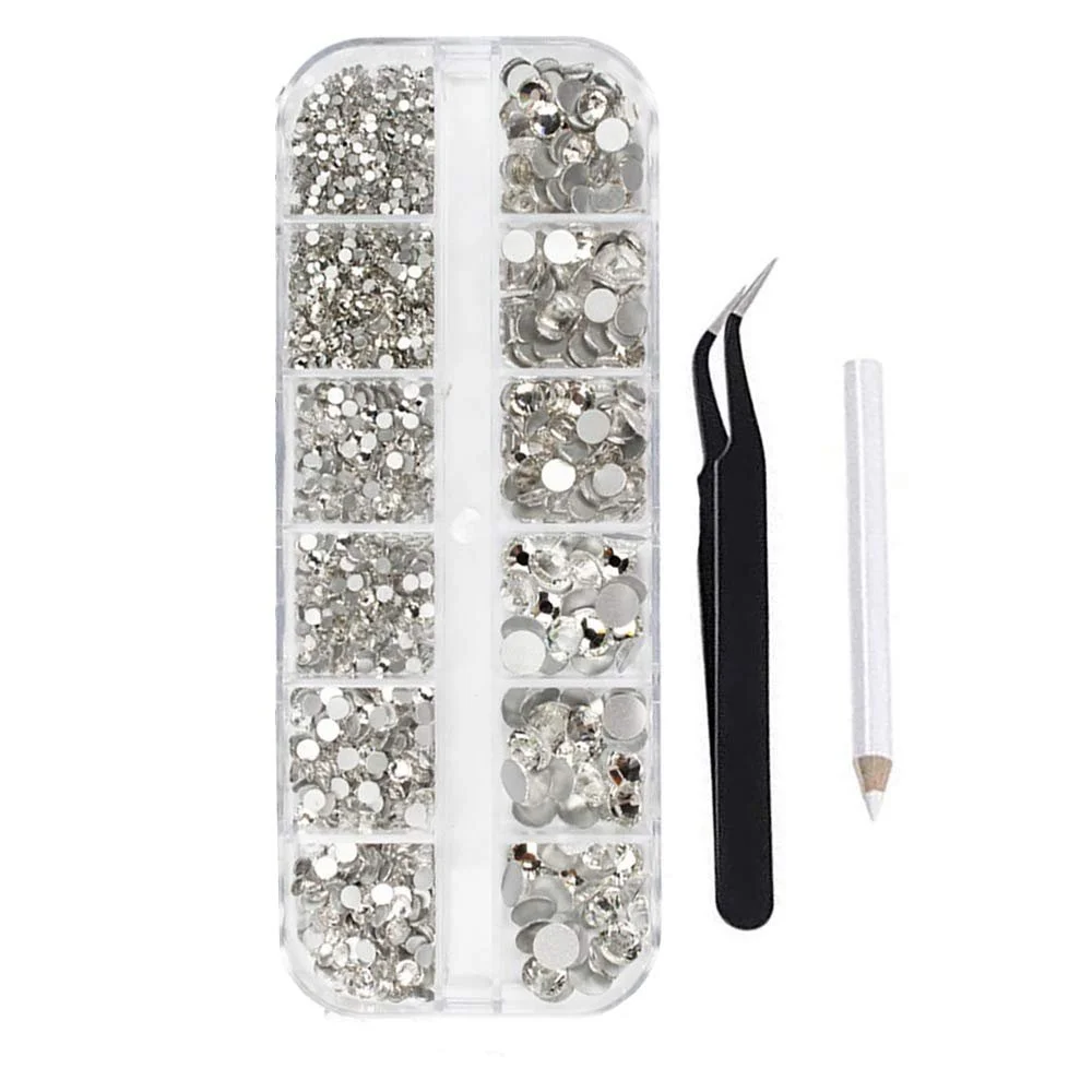 Набор Серебряные Стразы для Ногтей Кристаллы Смешанные Цвета Размеры для Рукоделия Искусства Ногтей Лица Одежды Обуви Сумок DIY, фото №3 Набор Серебряные Стразы для Ногтей Кристаллы Смешанные Цвета Размеры для Рукоделия Искусства Ногтей Лица Одежды Обуви Сумок DIY, фото №3