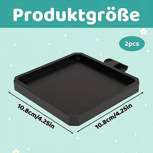 Полка для цветочных горшков Набор 2 шт Для акустических панелей Без сверления Черный synthetic.ua - Фото 1