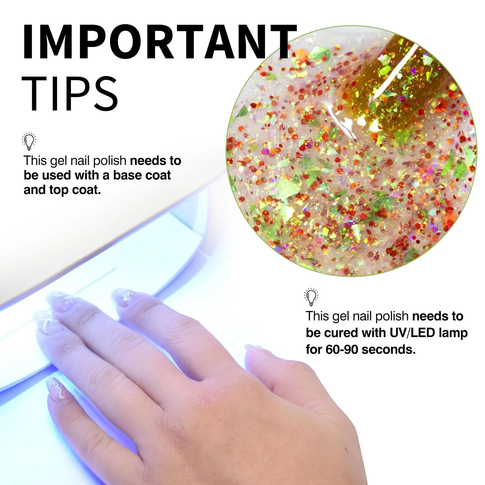 Гель-лак CANNI Glitter 13031JK, фото №4