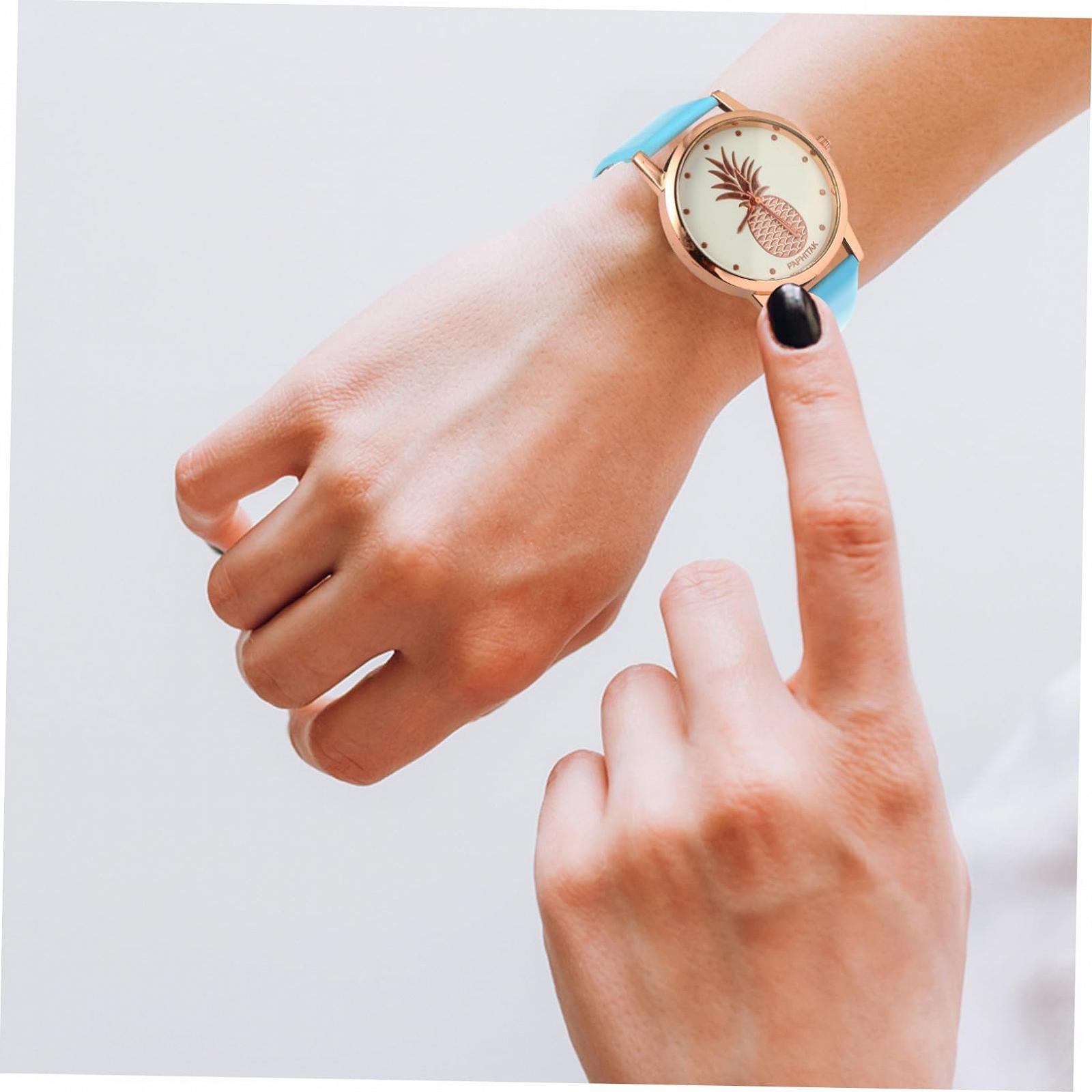 Жіночий годинник LIFKOME Ананас, Золотистий, Білий, фото №9