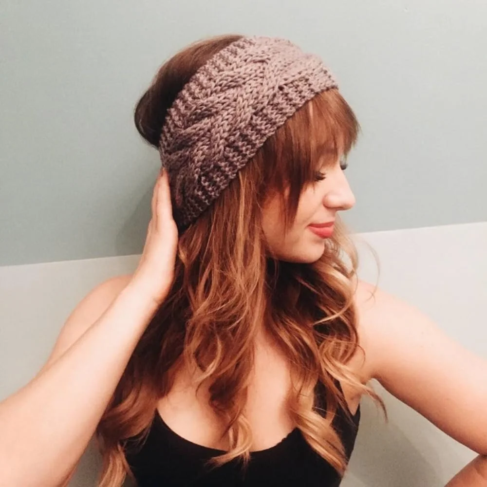 В'язана Пов'язка на Голову Mint Green, фото №8