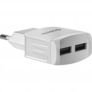 Зарядное устройство Defender UPA-22 white, 2xUSB, 2.1A (83580) synthetic.ua - Фото 1