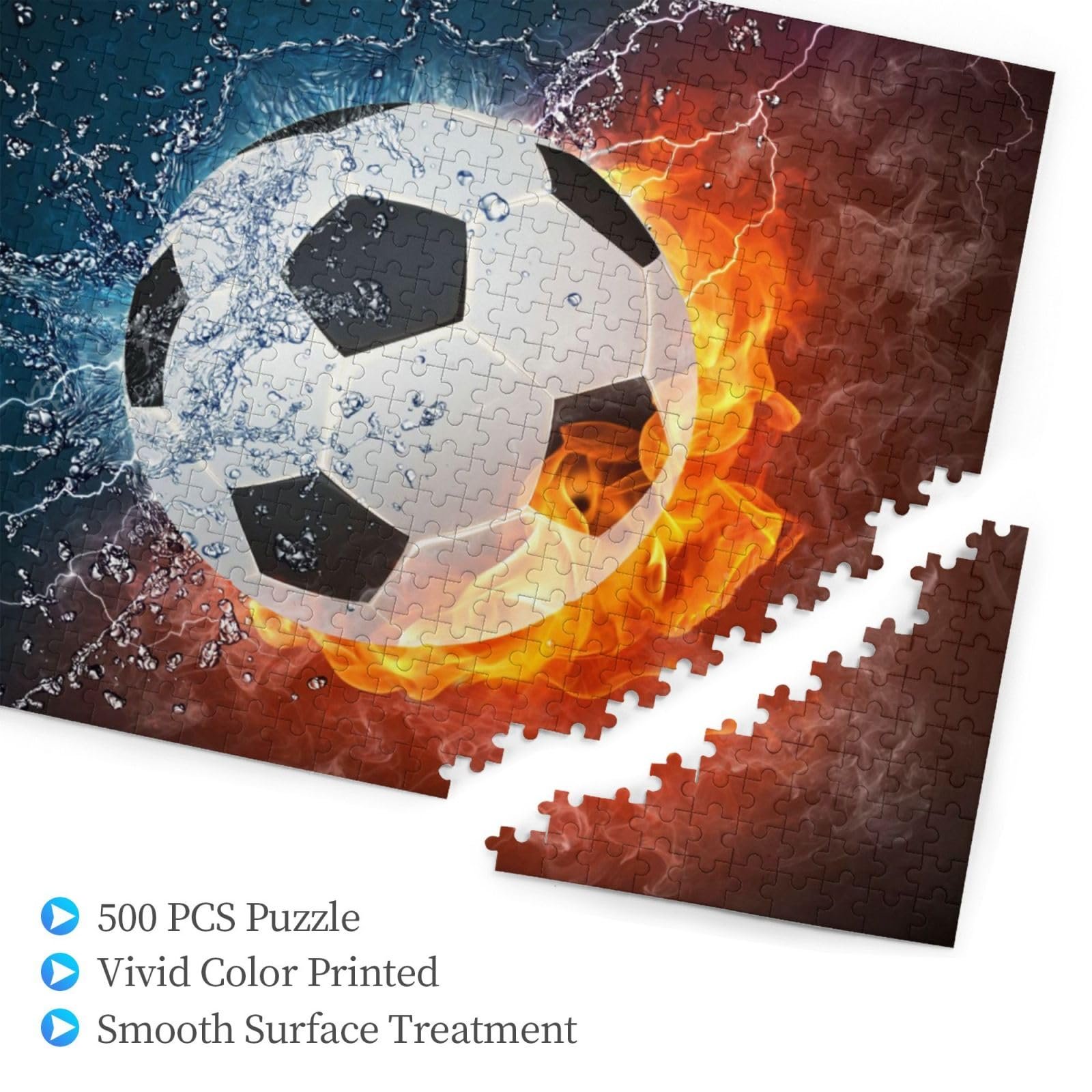 Пазл деревянный Football on Fire and Water 500 элементов, фото №3