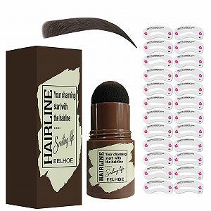 Трафарет для бровей Профессиональный Водонепроницаемый Одноэтапный Набор для Штамповки и Формирования Бровей Черный Коричневый - Фото 1