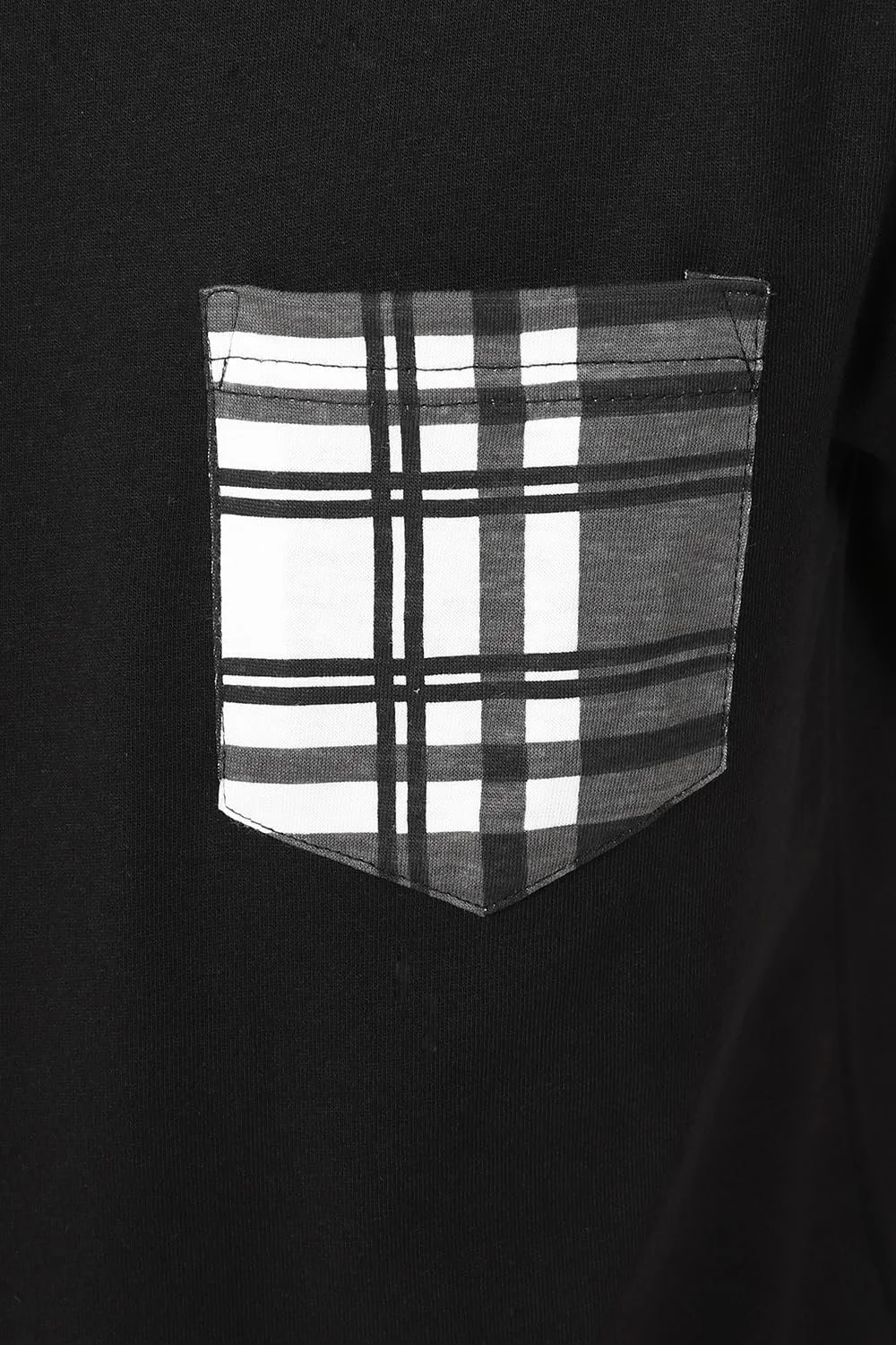 Піжамний набір ThePyjamaFactory Бавовна Чорний та білий в клітинку для хлопчиків, фото №4