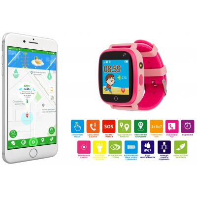 Смарт-часы AmiGo GO001 iP67 Pink, фото №9