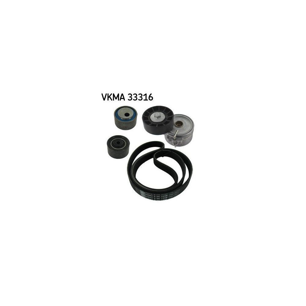 Комплект поліклинового ременя SKF VKMA 33316 для CITROËN FIAT FORD HONDA LANCIA PEUGEOT, фото №1