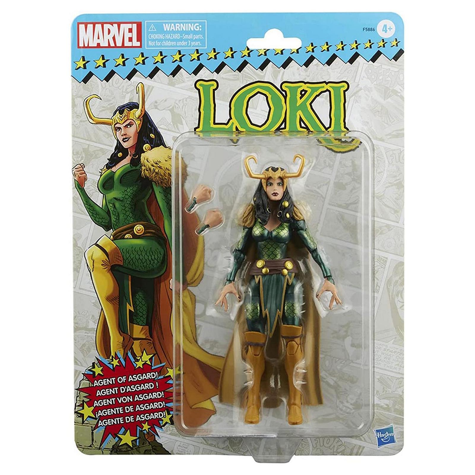 Фигурка Marvel Legends Loki Agent of Asgard, ретро-упаковка, 15 см, 2 аксессуара, фото №5
