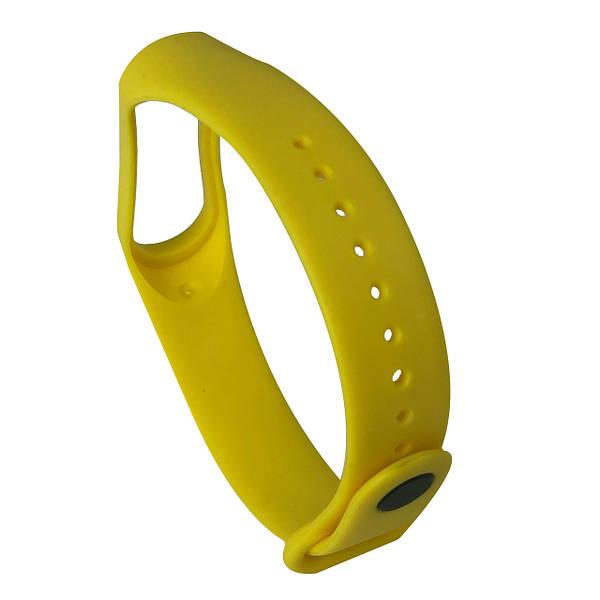 Ремешок силиконовый для Xiaomi Mi Band 3/4 9 желтый, фото №1 Ремешок силиконовый для Xiaomi Mi Band 3/4 9 желтый, фото №1