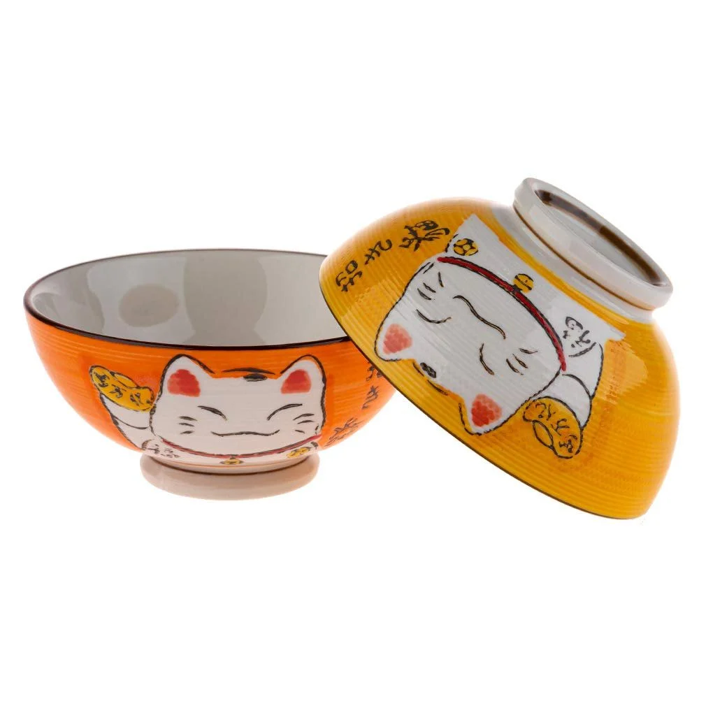 Миска Lachineuse Японский набор с Maneki Neko Katz, фото №3 Миска Lachineuse Японский набор с Maneki Neko Katz, фото №3