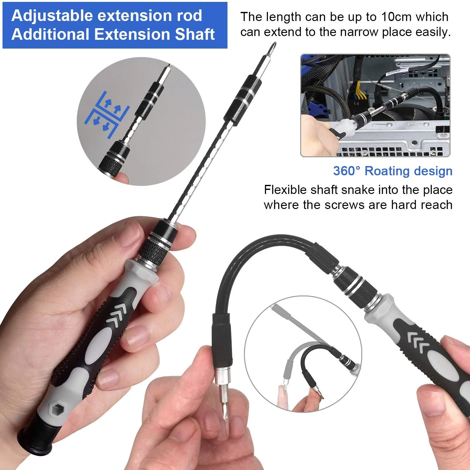 Набор инструментов oGoDeal 127-in-1 Mini Precision для механики Отвертки, фото №3