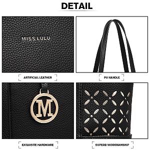 Жіноча Сумка-тоут Miss Lulu Велика Shopper для школи, роботи та відпочинку synthetic.ua - Фото 1
